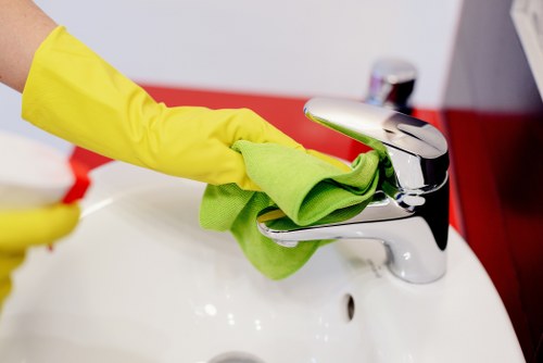 Professional carpet cleaning in a Stockwell retail or shared workspace