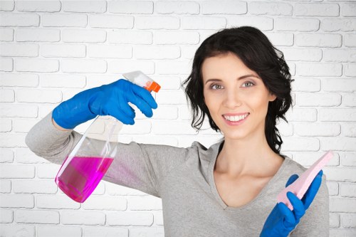 Targeted cleaning of tough fabric stains in a Stockwell home